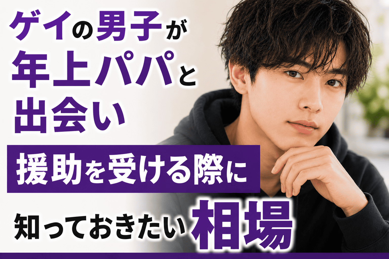 ゲイの男子が年上パパと出会い援助を受ける際に知っておきたい相場